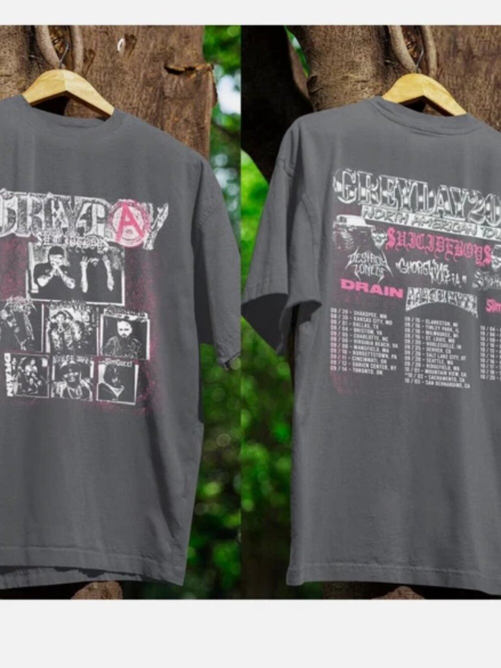 Grey Day 2026 Tour T-Shirt, Suicideboys Concert T Shirt